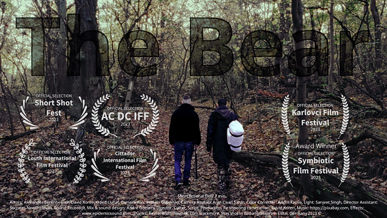 Bär Filmfest, Potsdam. Alexander and I at the forest