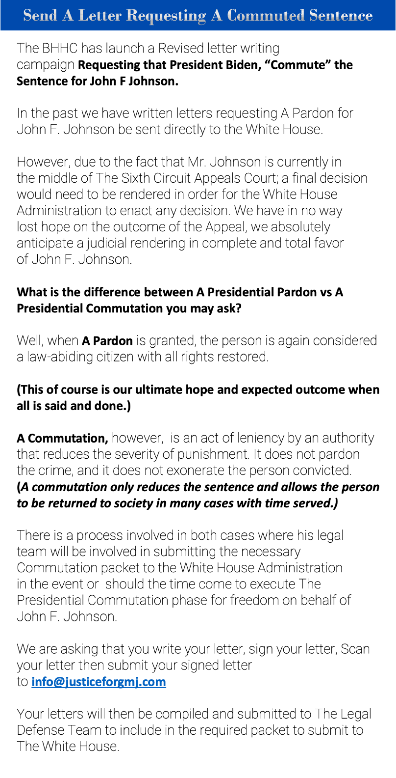 Letter writing campaigns justice4gmj