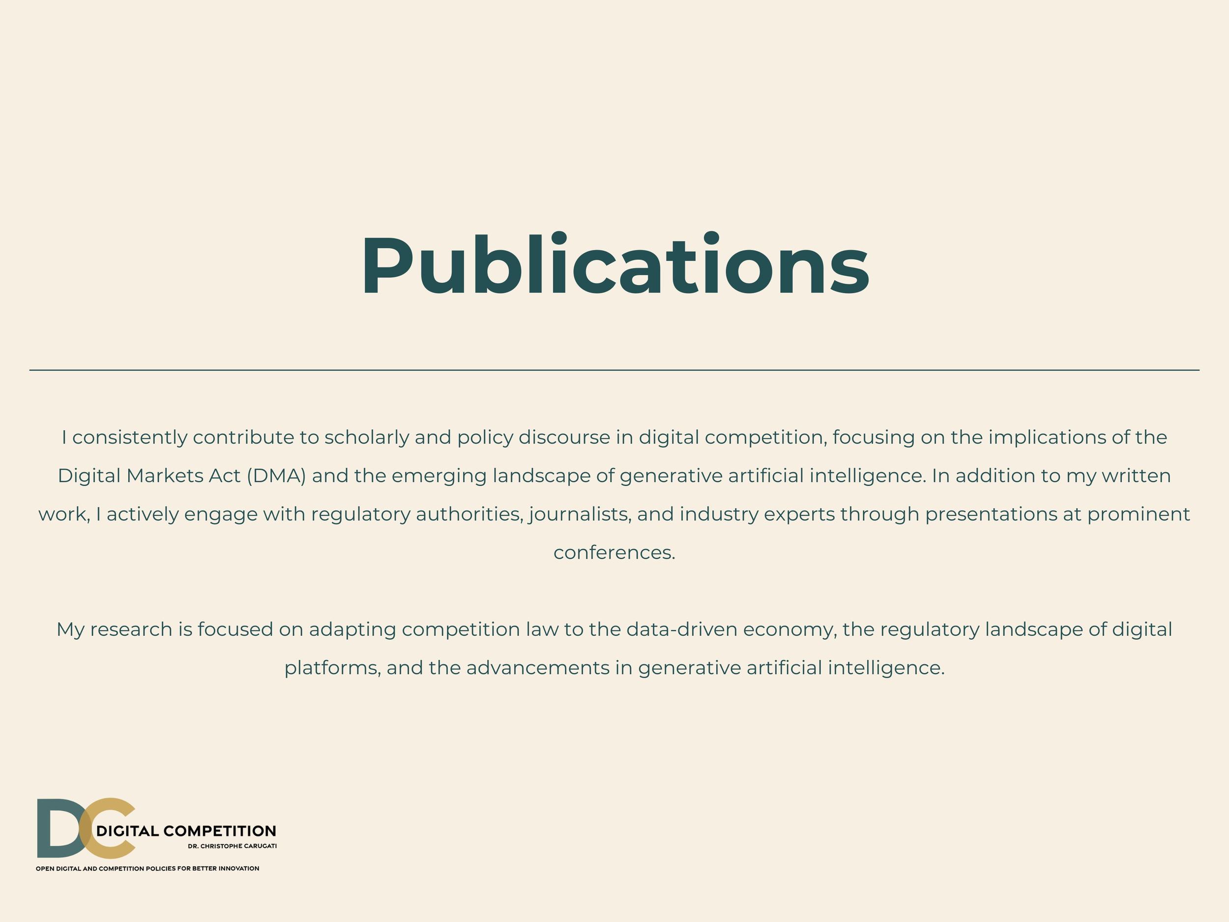 Digital Competition Publications