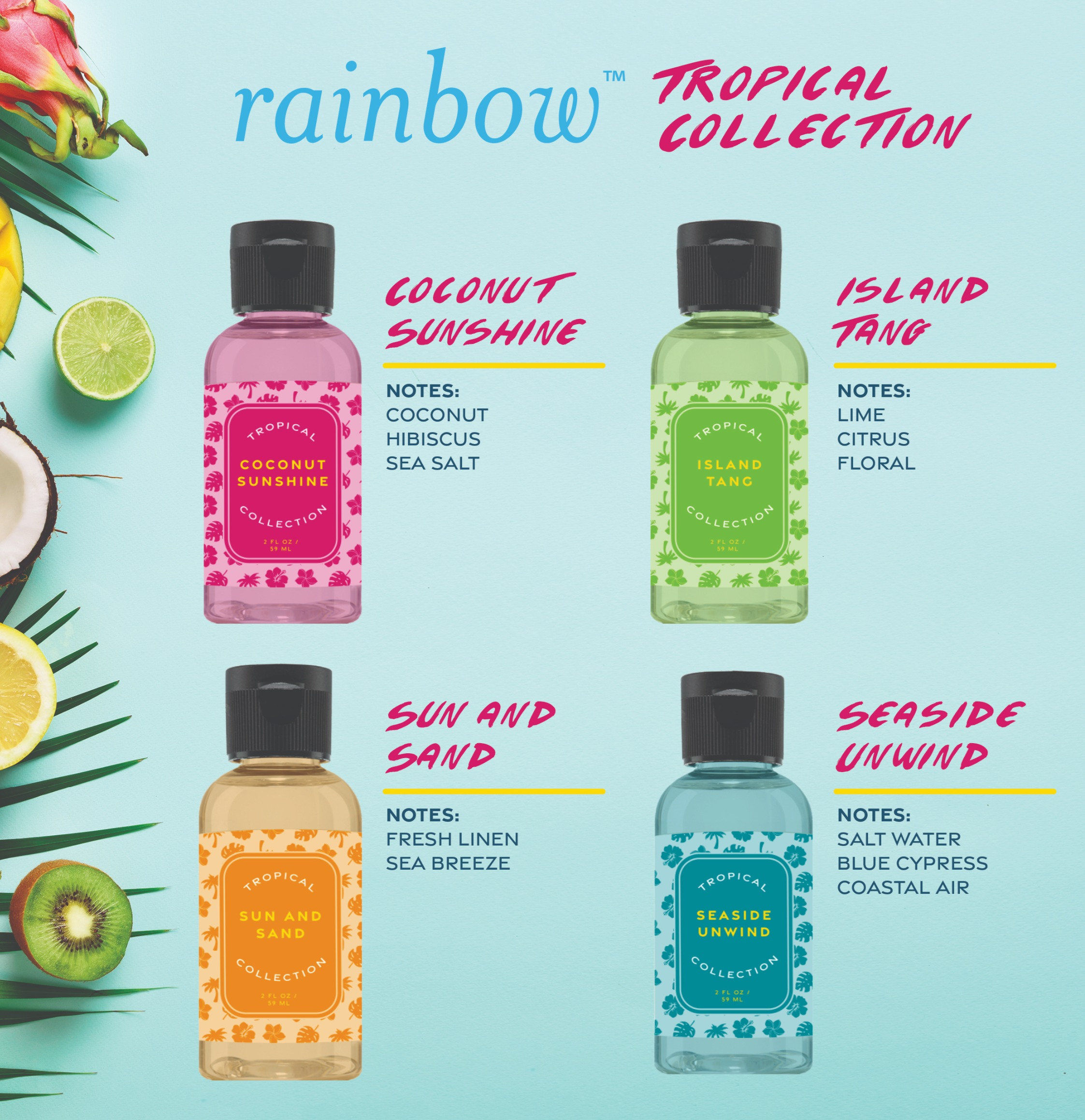 Tropical Fragrance 4pack - 2oz each