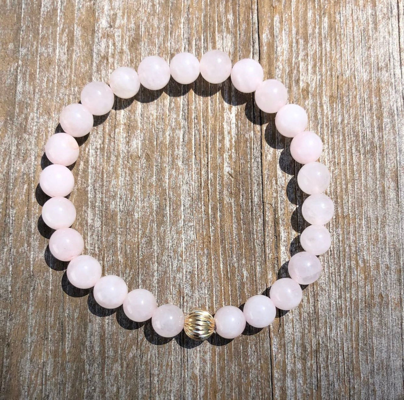 Rose Quartz with 14K Gold Vermeil