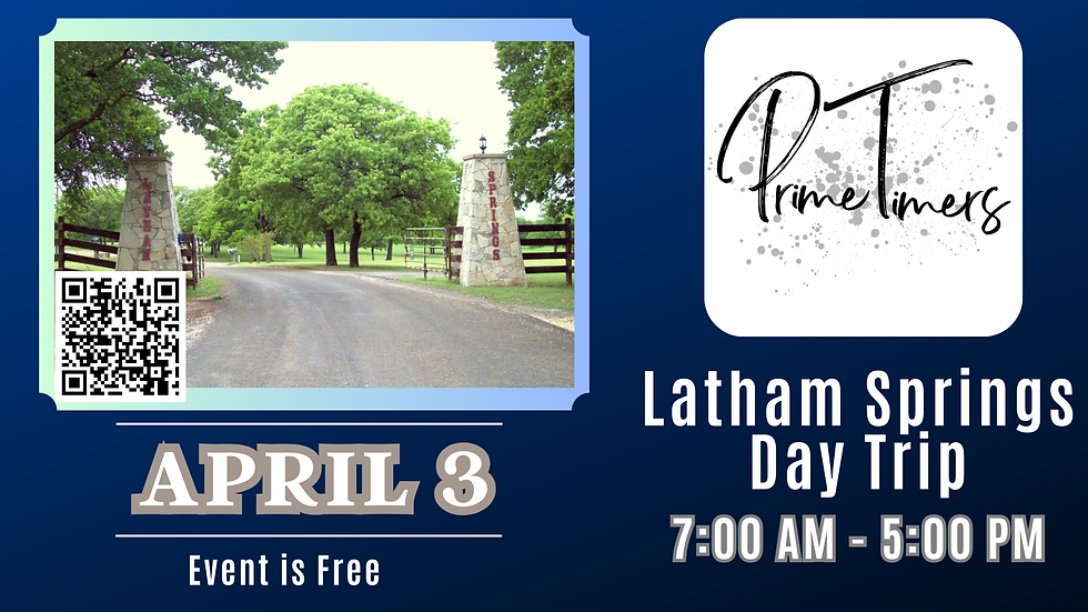 Prime Timers Latham Springs Day Trip