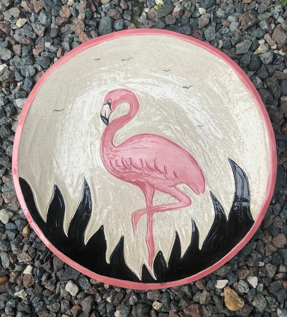Thumbnail: Pink Flamingo 10" plate