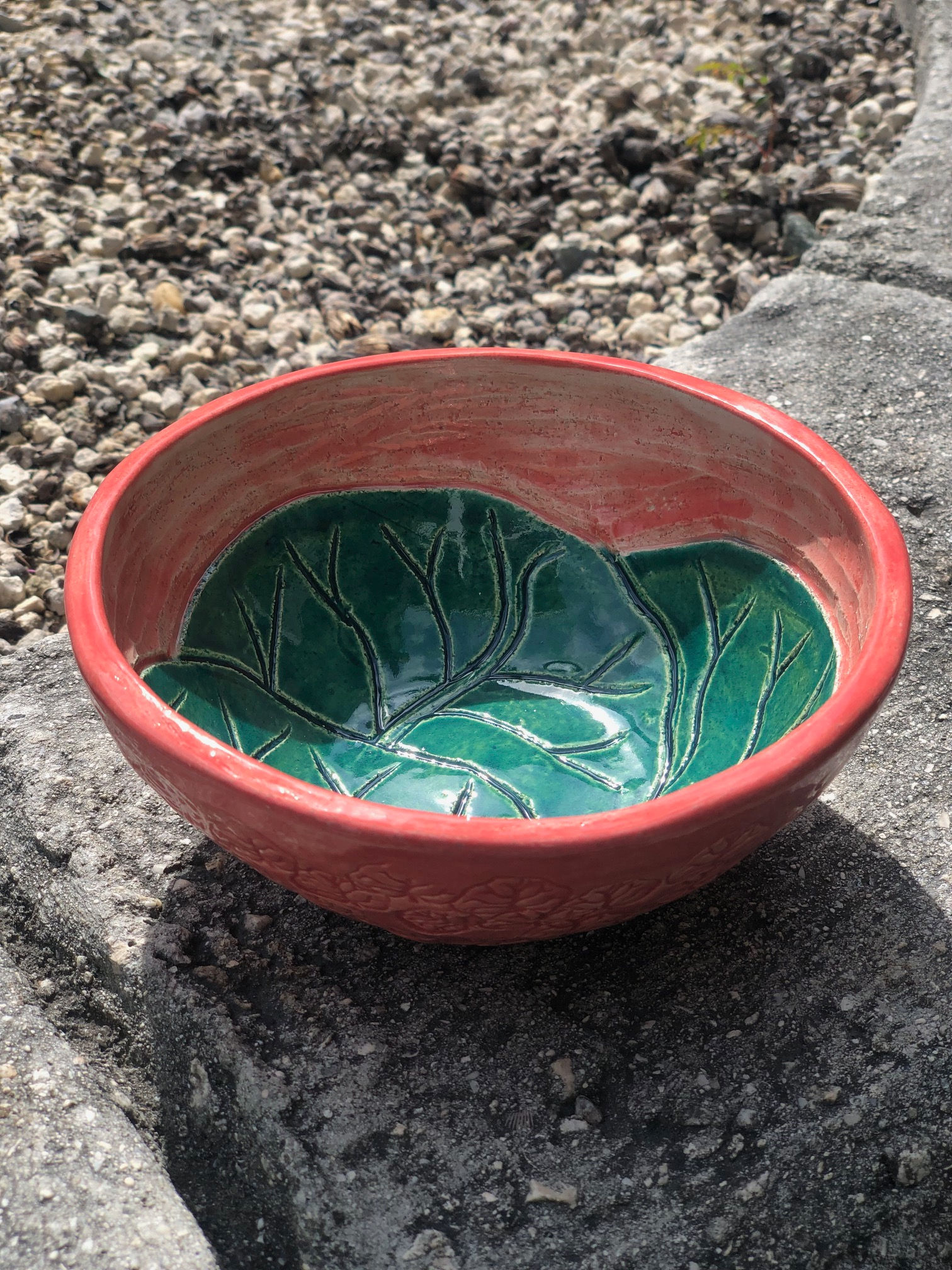 Sgraffito Seagrape Bowls