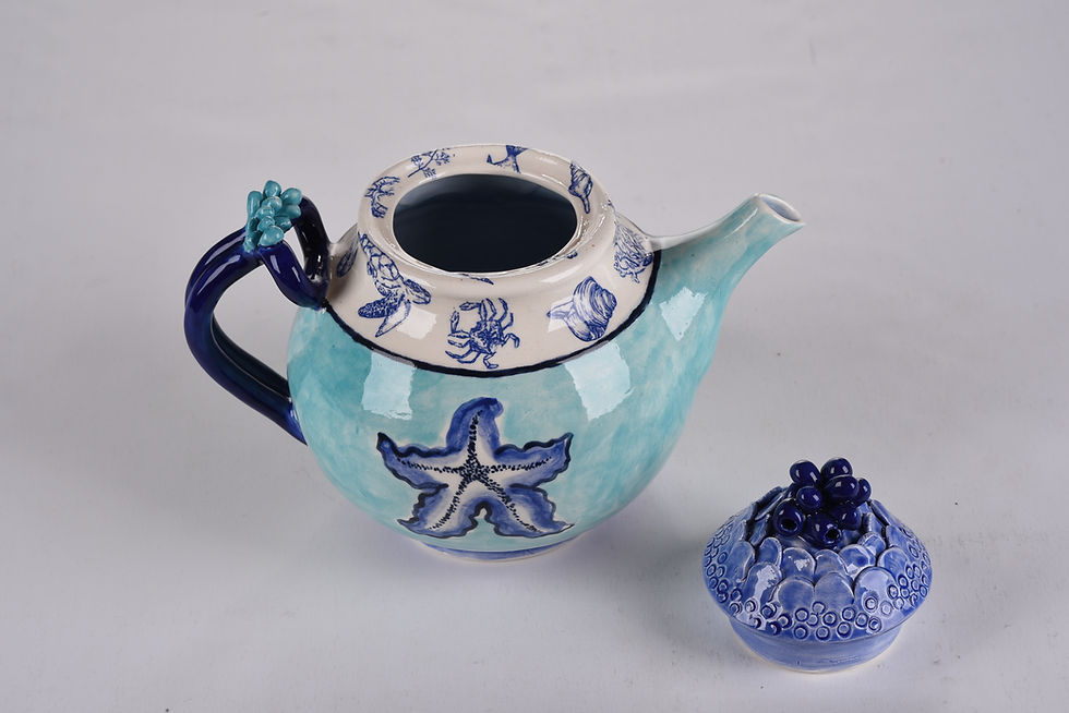 Thumbnail: Oceanic Aqua Starfish Teapot