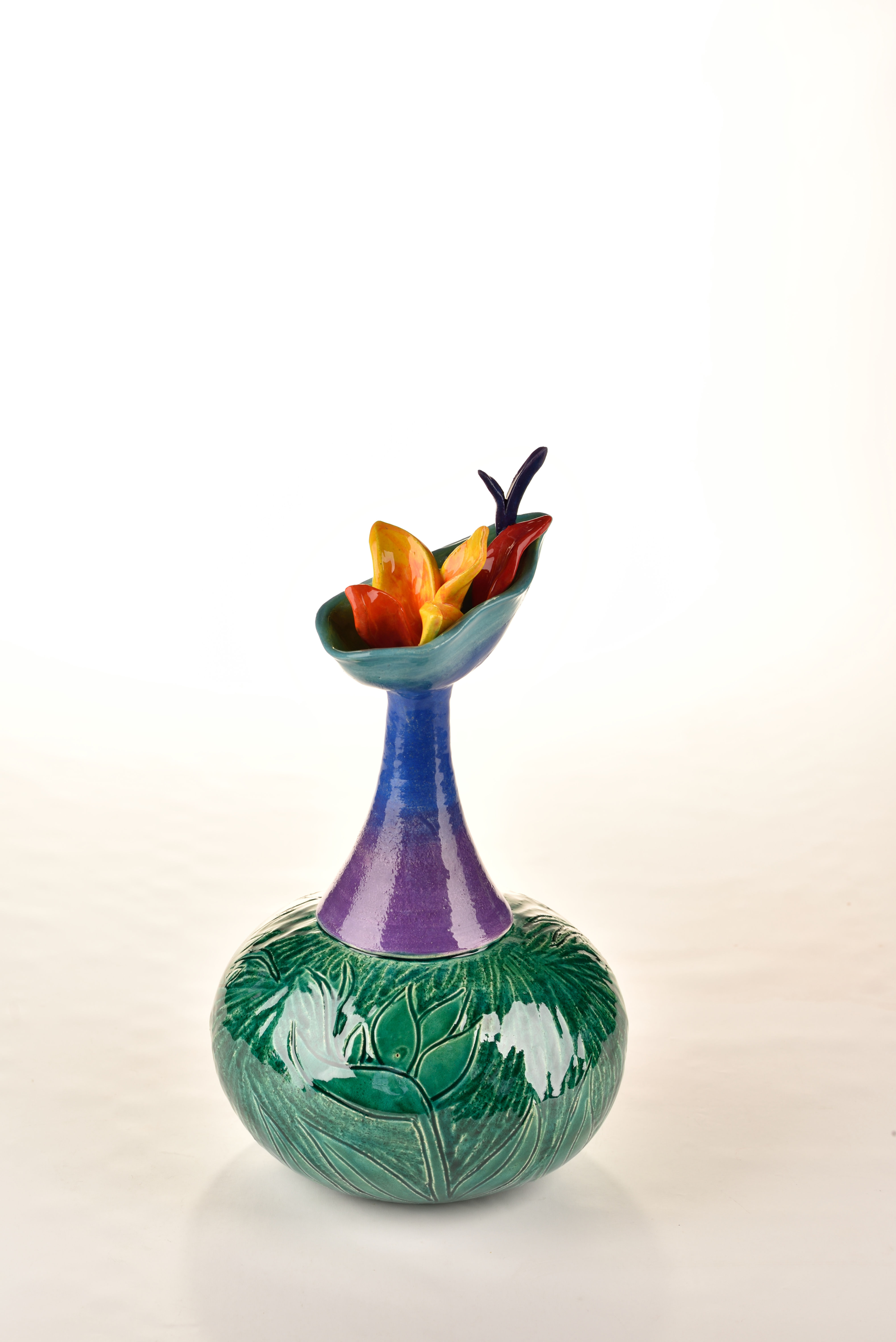 " Bird Of Paradise Vase"