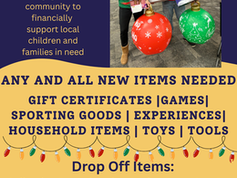Collection Boxes Are Waiting for Your Generous Donation of New Items for the Greater Lakes Region Children's Auction Starting Nov 1!