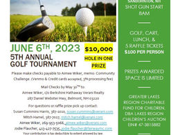 Lakes Region Realtors Community Challenge Golf Tournament at Den Brae Golf Course on June 6
