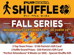 Pub Mania Shuffle Series Starts Wednesday, September 10th at Patrick's Pub!