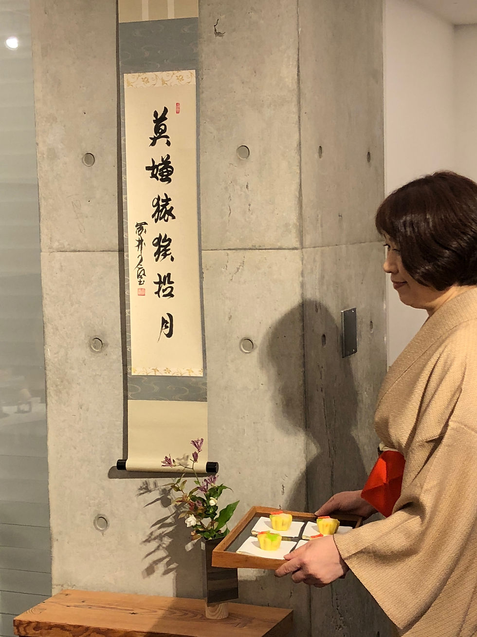 カンディハウスの新作家具発表会。立礼式でのおもてなしも。インテリアコーディネーターのブログ。