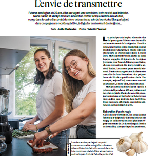 L’accord mystère d’Œnigme : verrine asperges & chorizo signée Marilyn et Marie