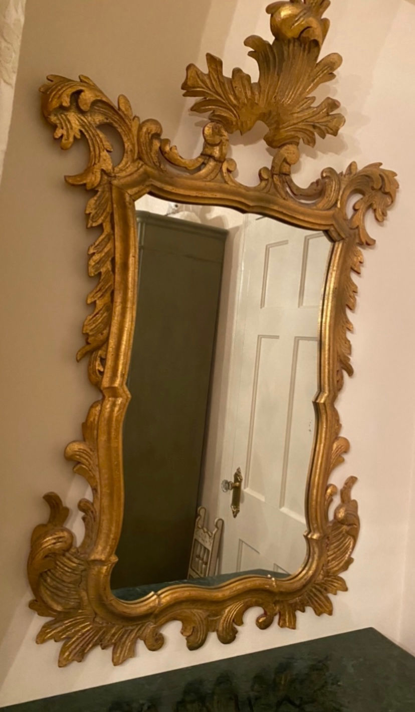 Antique Florentine Gilt Wood Mirror