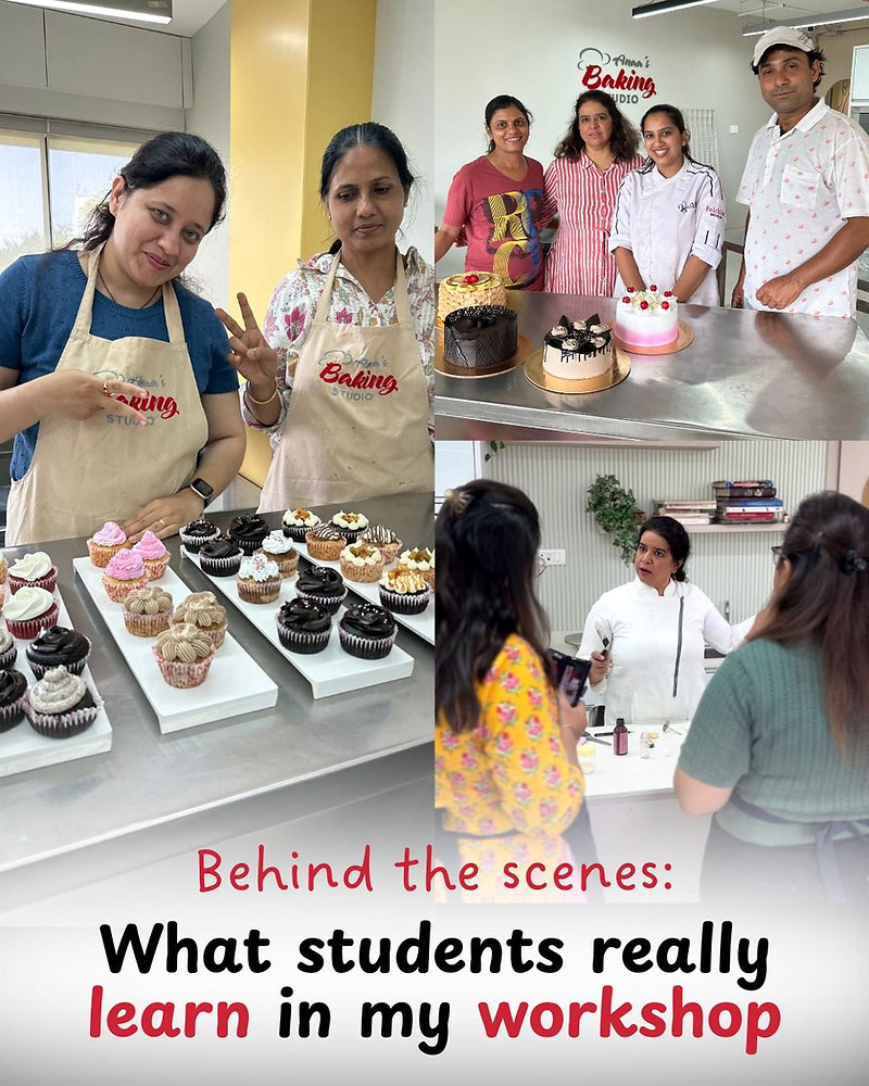 BEHIND THE SCENES: WHAT STUDENTS REALLY LEARN IN MY BAKING WORKSHOPS