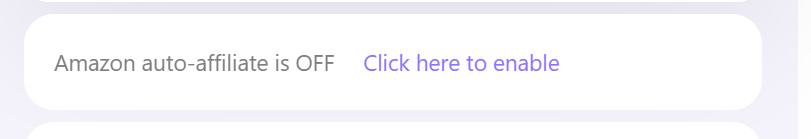 You will see this a lot. If you have an Amazon Associates account, I think you should be able to get the auto affiliate link.