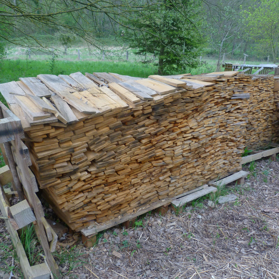 Le stock de bardeaux