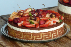 Entremet Leite ninho com morangos