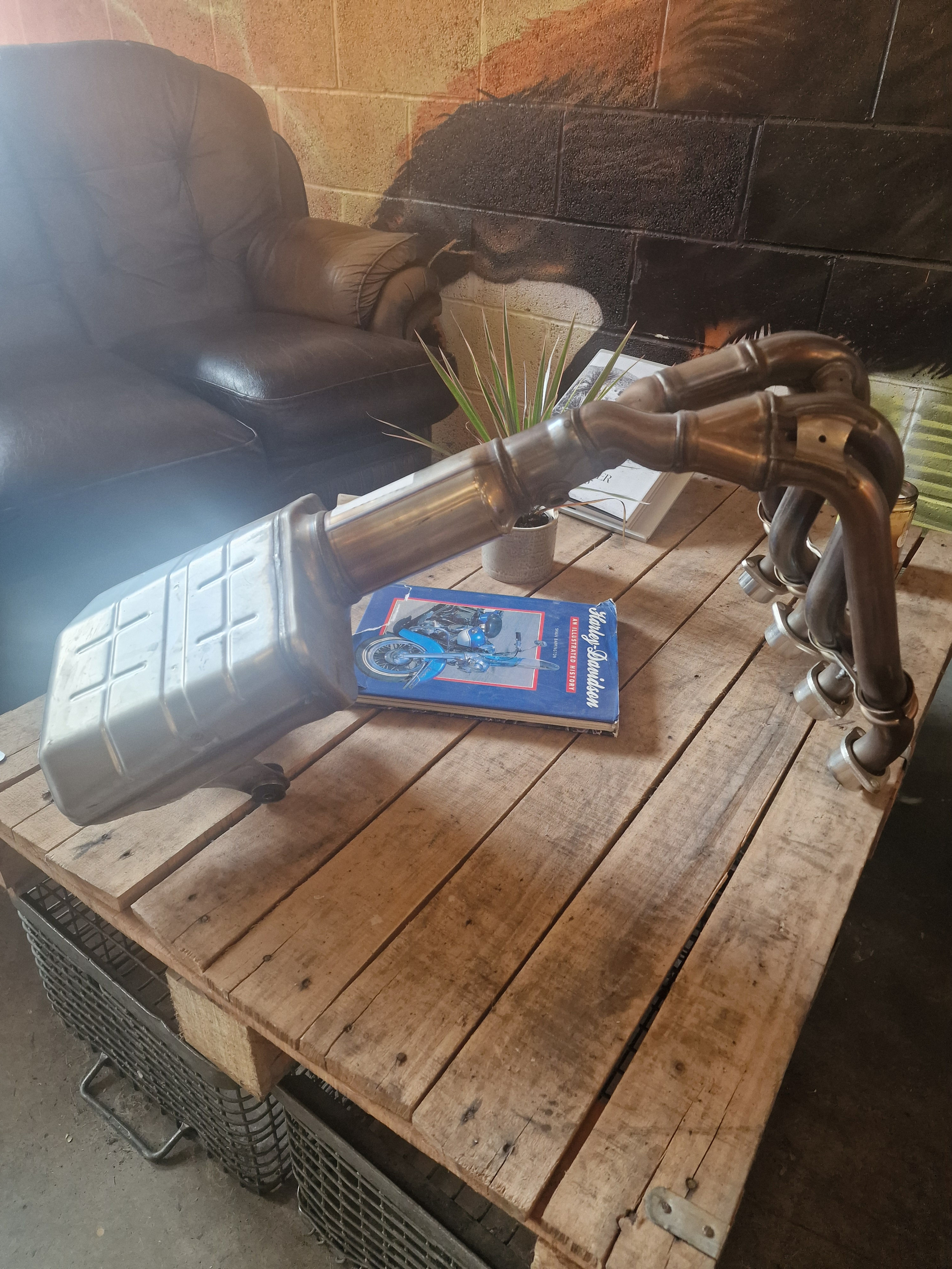 SUZUKI GSXS 1000 EXHAUST BLACK