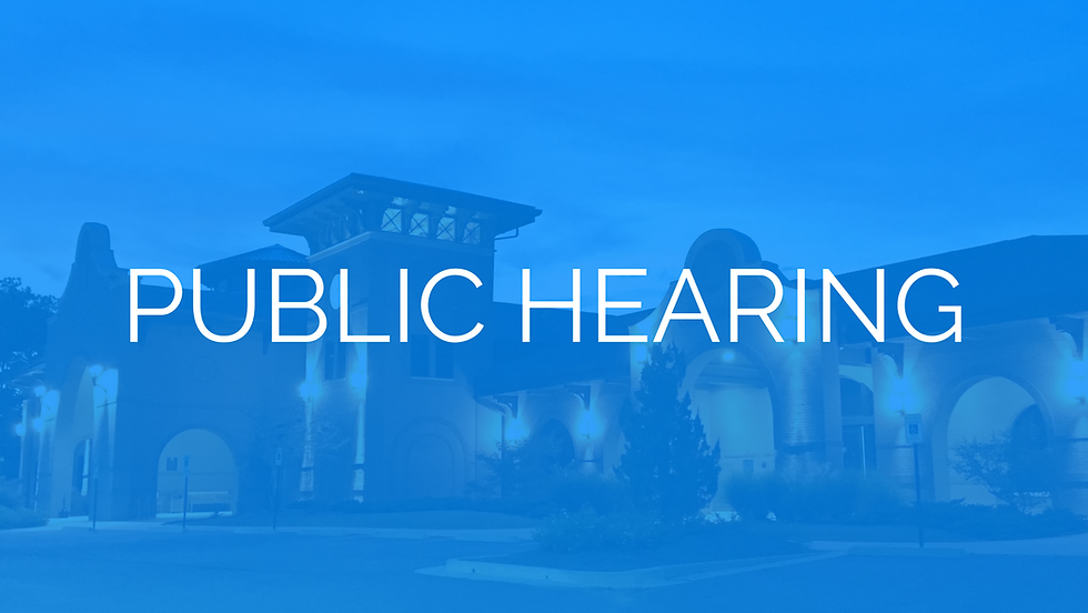 Public Hearing for Ordinance No. 602-2022