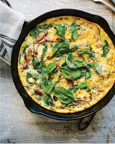 Mushroom and Greens Frittata