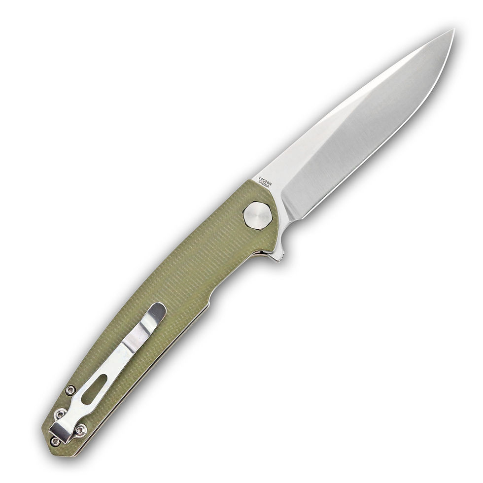 Thumbnail: S-TEC TS500 Sandvik Stainless Steel Folding Knife w/ G10 Composite Handle