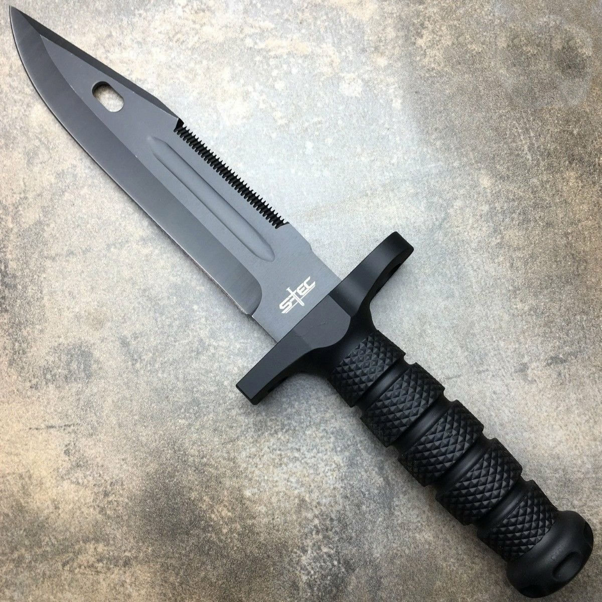 S-TEC 12" Hunting Knife with ABS Sheath Series 1