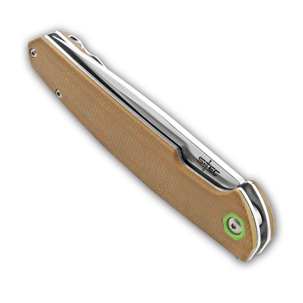 Thumbnail: S-TEC TS500 Sandvik Stainless Steel Folding Knife w/ G10 Composite Handle