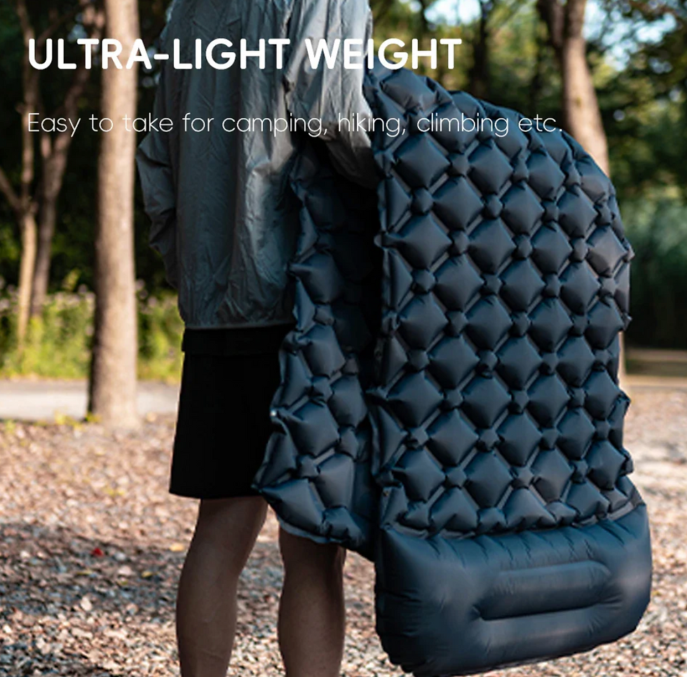 Thumbnail: Inflatable Camping Mats Air Cushion With Pillow