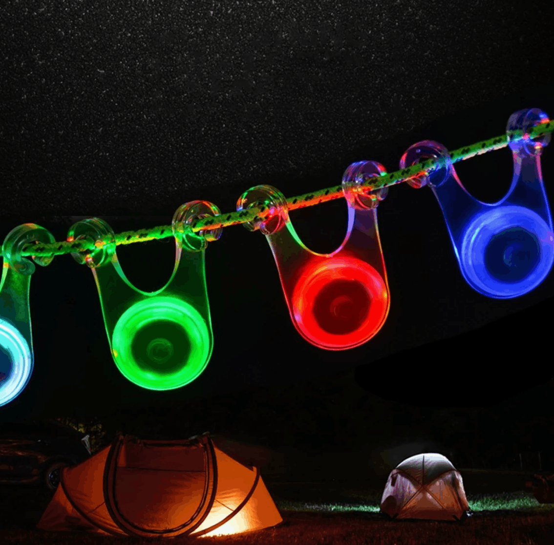 LED Camping Tent Guyline Light (5 pieces)