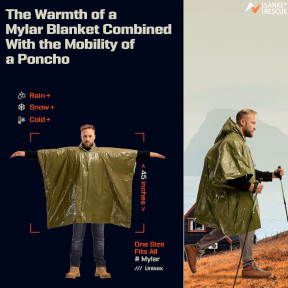 Thumbnail: Emergency Waterproof Raincoat (Survival Tool)