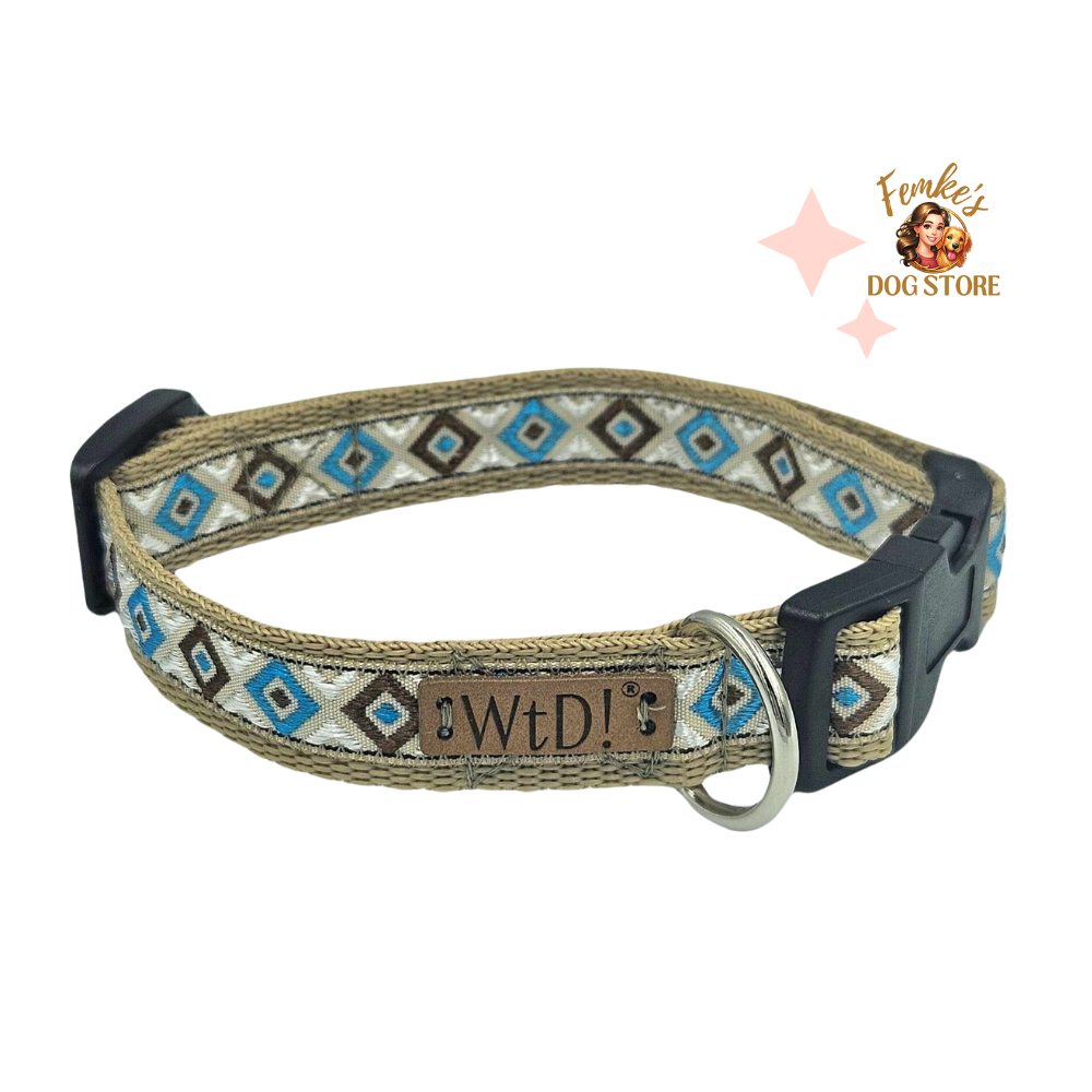 Halsband - Gold Checks