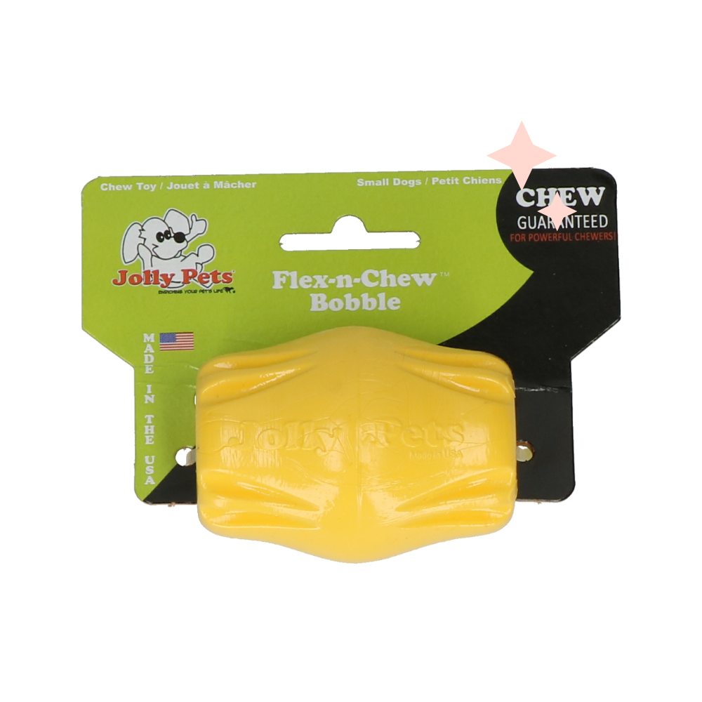 Jolly Flex-n-Chew Bobble - Geel