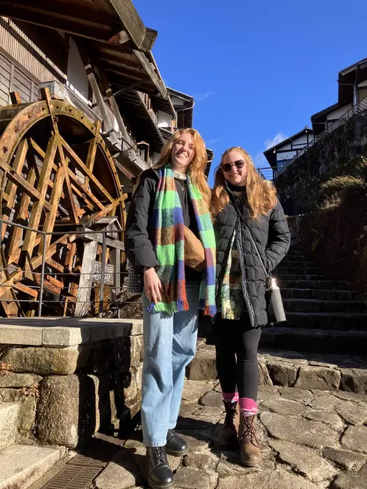Tour guests on the Magome-Tsumago Nakasendo trail
