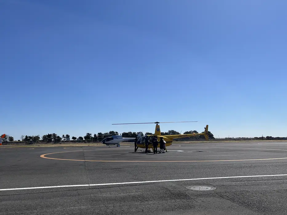 Tokyo Heliport boarding