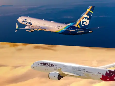 Alaska Airlines e Hawaiian Airlines compartilham acordo de fusão