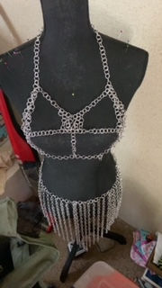 Thumbnail: Chain Mail Bra and Skirt Set
