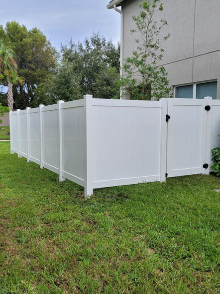 PVC fence and gate