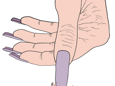 My Sister's Long Sexy Nails