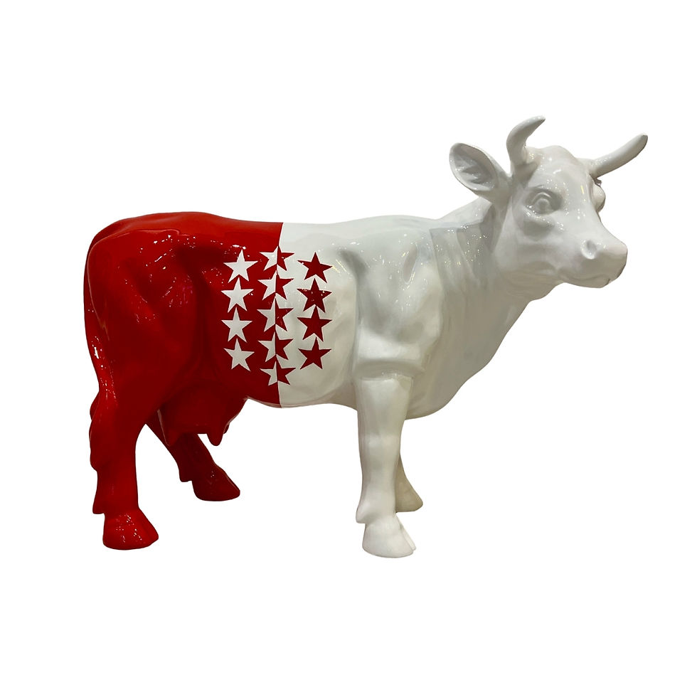 Vache design étoiles valais (H45 cm)-idée cadeau-1