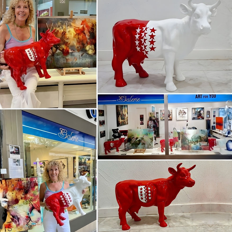 Kuhtag - idée cadeau parfaite pour les amoureux de la Suisse - en vente exclusive sur Animaux-en-Resine-ch