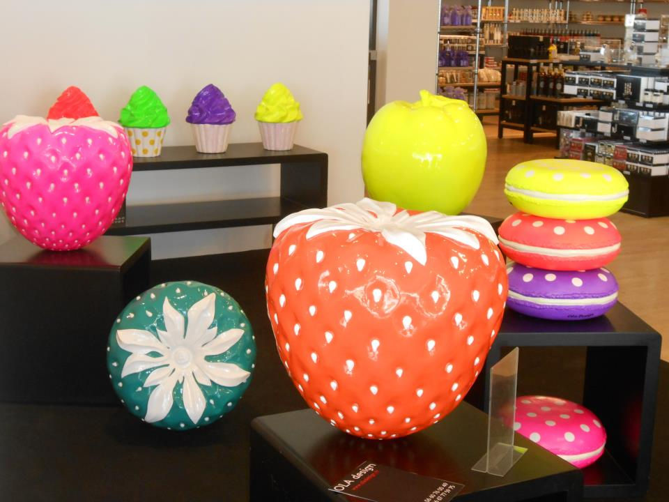 Miniature : Fraise deco rouge (H50cm)