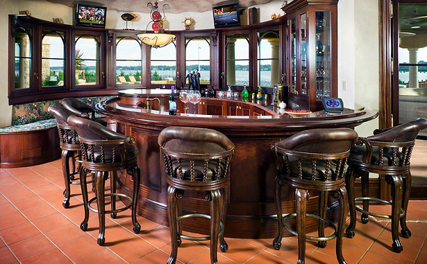 Home Bar Overlooking Ocean
