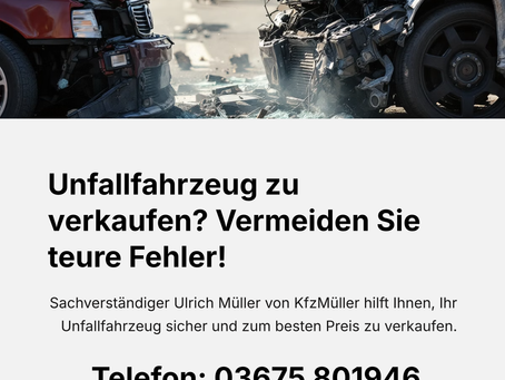 Unfallfahrzeug sicher verkaufen