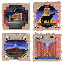 Hunting Badger illustrations for Cowboys & Indians Magazine