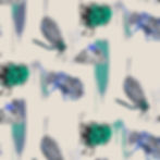 Insects On The Garden Shed (Purple) Print