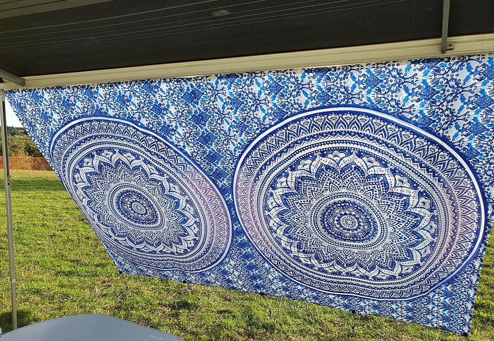 Thumbnail: Sun sail front blue/purple Width: 3.00m Height: 2.00m