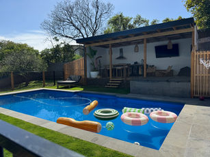 Backyard Pool and Outdoor Living