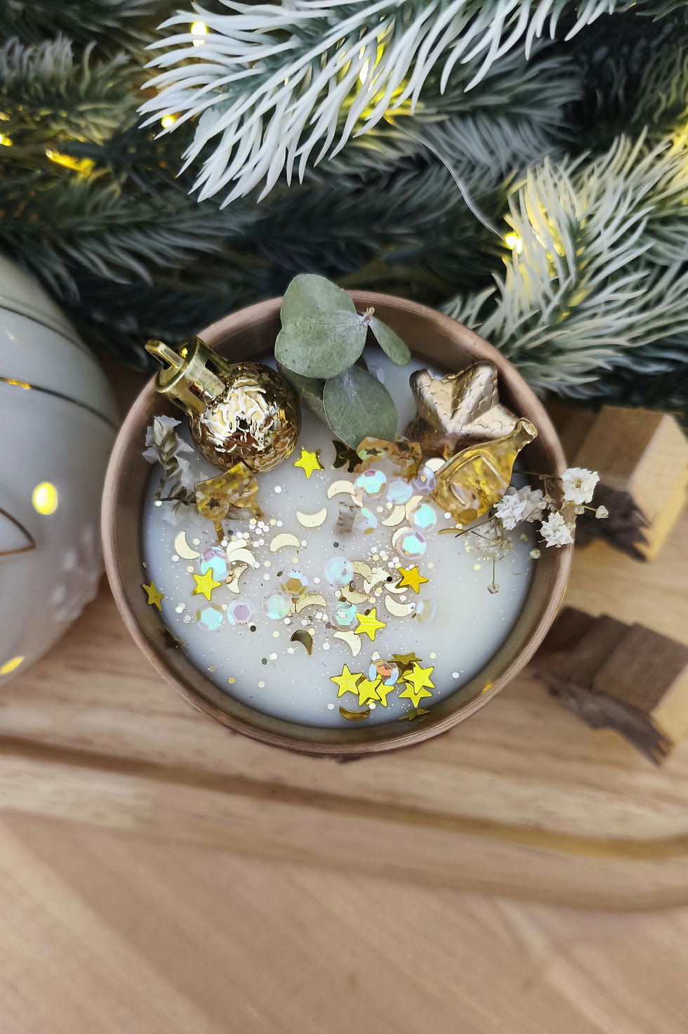 Miniature : Bougie déco parfumée - Upcycling - Ambiance "Sur son 31" !