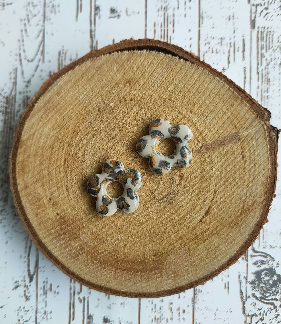 Miniature : " MES PETITS TRESORS BY ATELIER K " Pampilles pour Créoles en Polymère