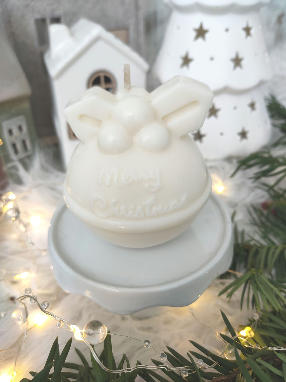 Miniature : MERRY CHRISTMAS- Bougie moulée "NOEL"