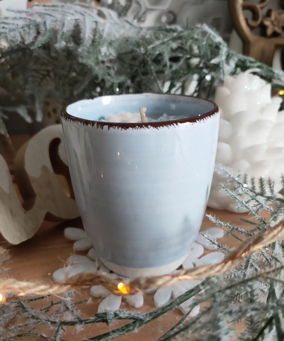 Miniature : EDELWEISS - Bougie déco parfumée incrustations en cire